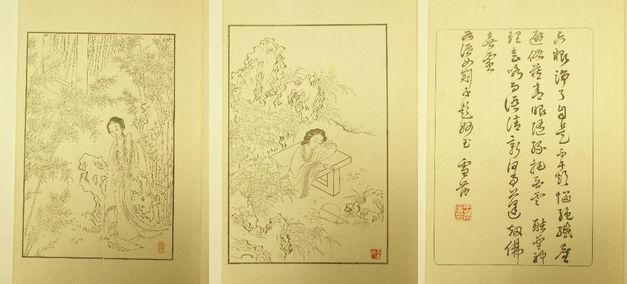 紅楼夢 フランス語版2冊組 図書館廃棄本 美本 - 洋書